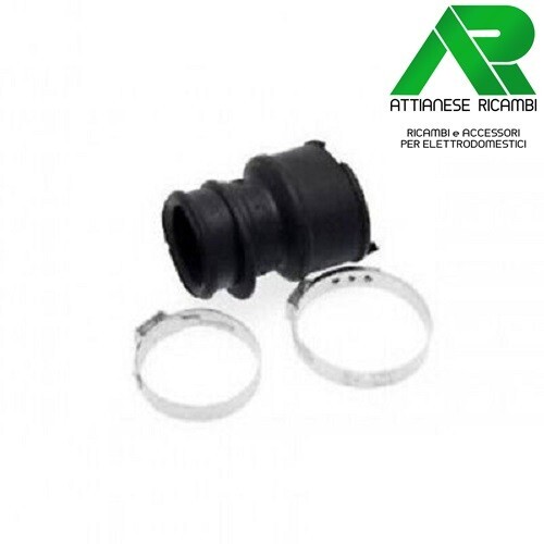 RACCORDO TUBO IN GOMMA CON FASCETTA WHIRLPOOL 480140102282 ORIGINALE