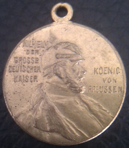 ✚2690✚ German Prussian Emperor Wilhelm Medal 1897 MINIATURE - 第 1/2 張圖片