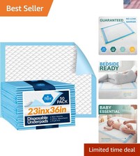 15 Disposable Underpads 23'' X 36'' Incontinence Pads, Chux, Bed Covers, Pupp...