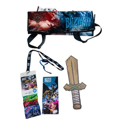 BlizzCon 2023 SWAG Lot Blizzard Annual Conference Badge, Bag & More