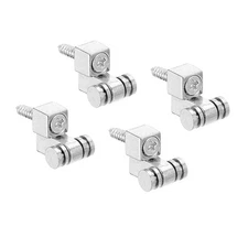 Guitar Roller String Tree Retainer Guides Silver for Guitar with Screws 4pcs