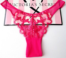 VICTORIA'S SECRET DREAM ANGELS Pink Brazilian Panty S M L XL Open Back Slit VS