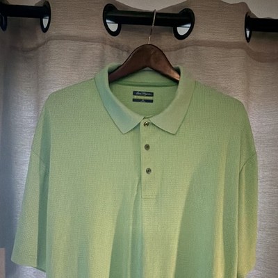 Ben Hogan Performance Men's Lime Green Performance Golf Shirt Big & Tall 3XL