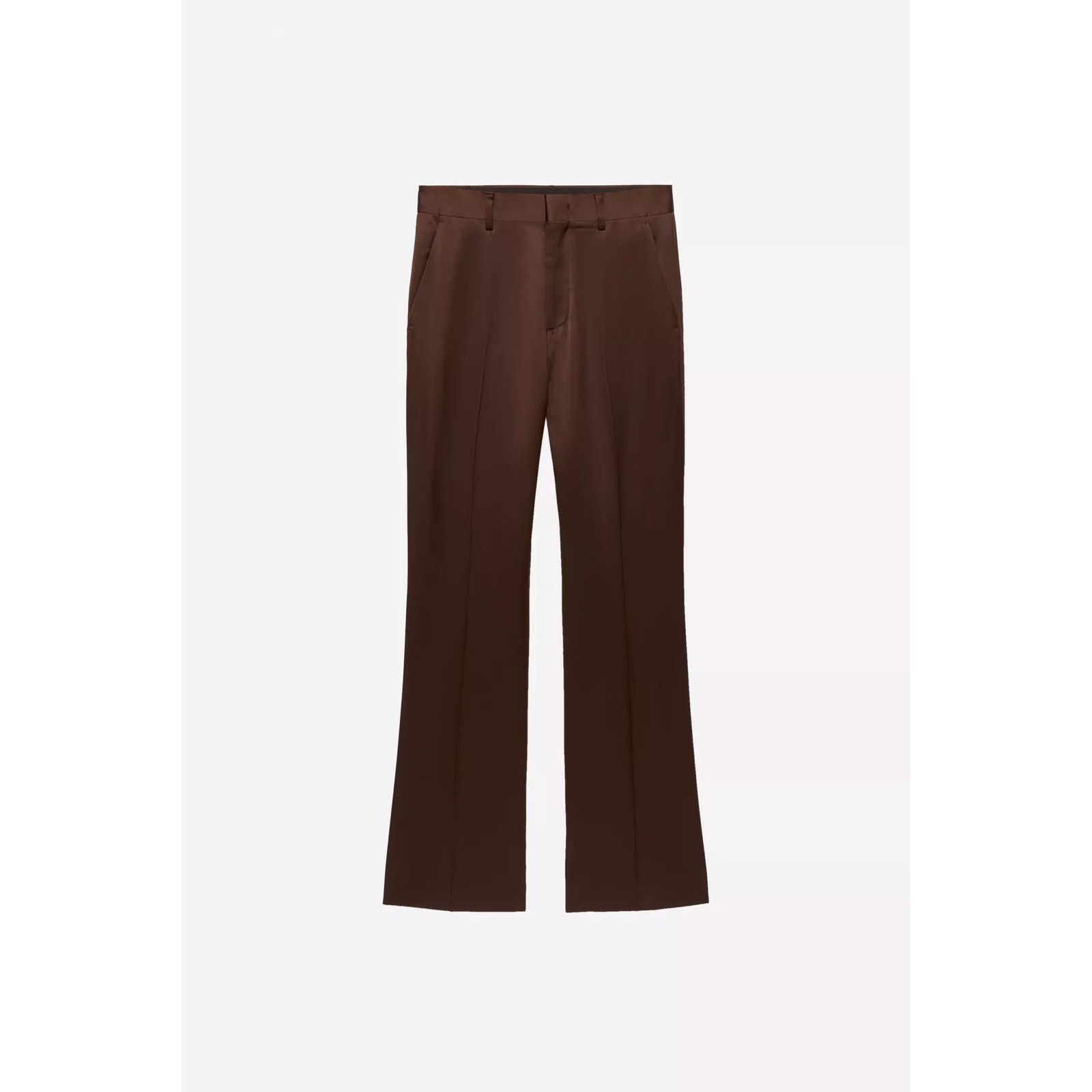 Zara Ludovic de Saint Sernin Brown Satin Flared Trousers Mens 30 0706/602/700 thumbnail 2