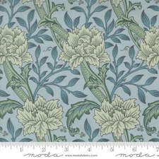 Morris Manor 8391 13 Sky by Barbara Brackman for Moda Fabrics - half-yard