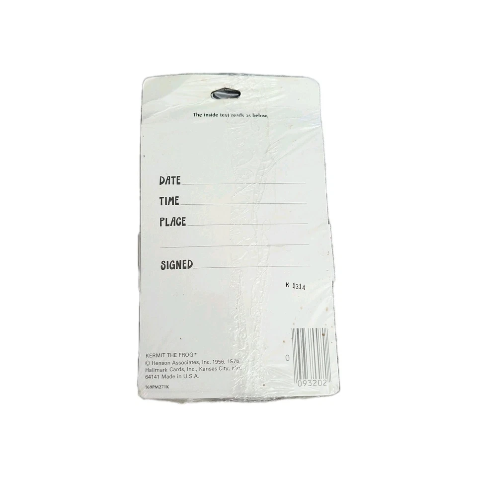 Kermit la Rana Fiesta de Cumpleaños Invitaciones de Colección Sello Muppets Paquete de 8 1978 Foto 4 de 4