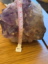 Amethyst geode slice slab specimen - 1.095 Kg - 10 cm x 10 cm x 9 cm -