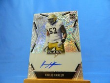 Khalid Kareem Leaf Flash 2020 Autograph Auto RC Rookie
