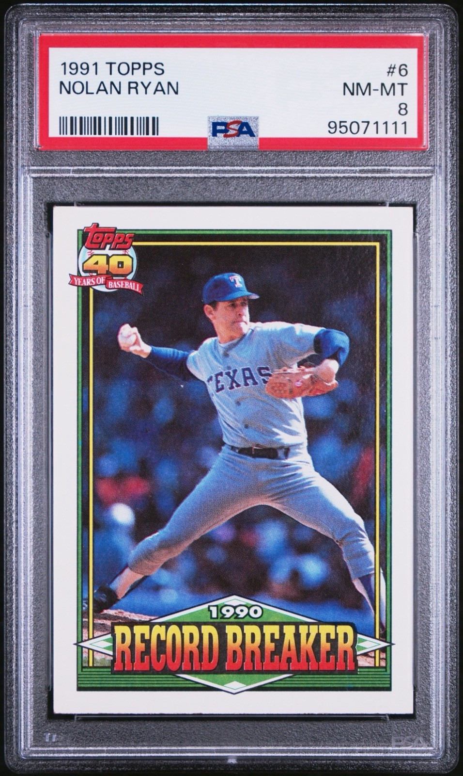 Topps Nolan Ryan front