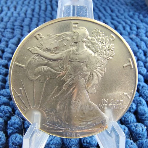 1986 American Silver Eagle One Dollar $1 - 1 Troy oz. .999 Silver - BU Littleton