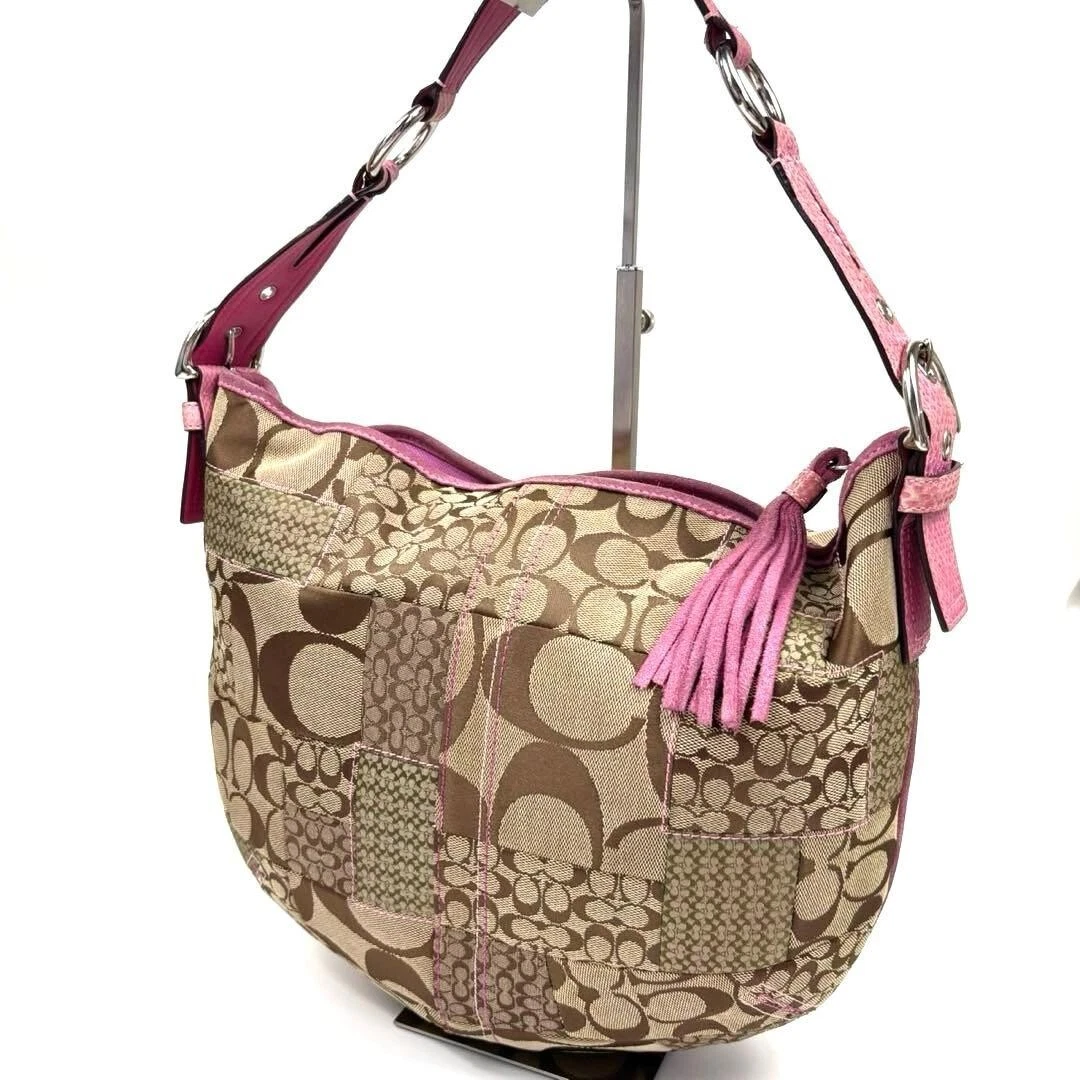 Coach Patchwork Shoulder Bag Pink Bags & Handbags for Women | eBay