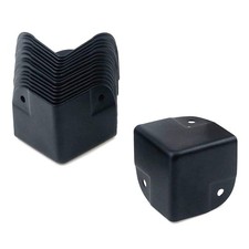 1.57" Black Corner Protector 16Pcs Metal Cabinets Speaker Corners Protector f