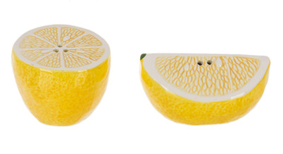 GANZ Lemon Salt & Pepper Shaker Set NEW MG201132 2 1/4'' Lemons  