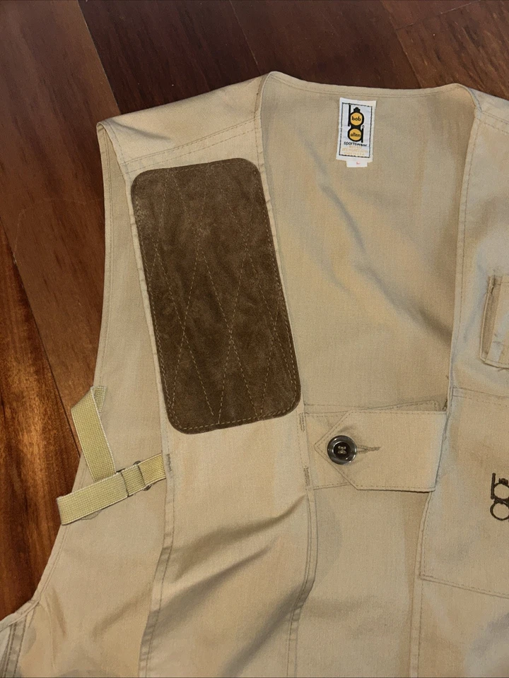 Vtg Bob Allen Gun Club Trap shooting Hunting Vest insert mens size Large 40 - Image 3 of 4