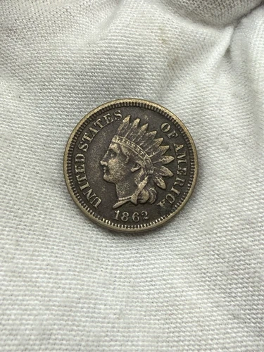 1862 INDIAN HEAD CENT IN VF CONDITION. FREE SHIPPING I236