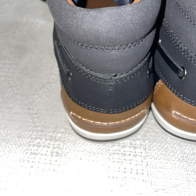 Aldo Mens Ankle Top Sneakers Size 9.5 M Black Leather Going  display picture 1