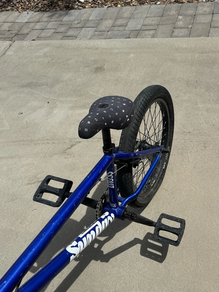 Bicicleta BMX Sunday Scout 2016 personalizada azul/cromo/negro para adultos Foto 4 de 4