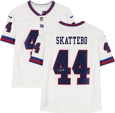 Cam Skattebo New York Giants Signed Nike Alternate Vapor Fuse Limited Jersey