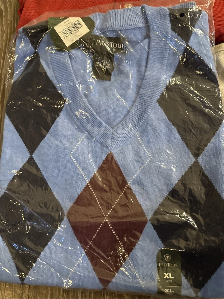 Lote de 9 novas camisas polo masculinas de golfe manga curta Tehama, PGA, Ben Hogan tamanho XL - Imagem 3 de 4