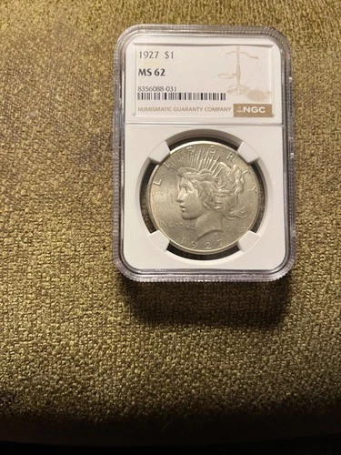 1927 peace dollar ms62 blazer