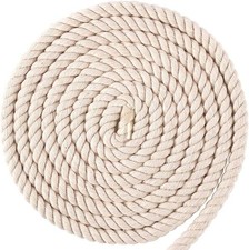Macrame Rope 10mm Cotton Cord 3/8 Inch Thick Twisted X 10m 11 Yd 