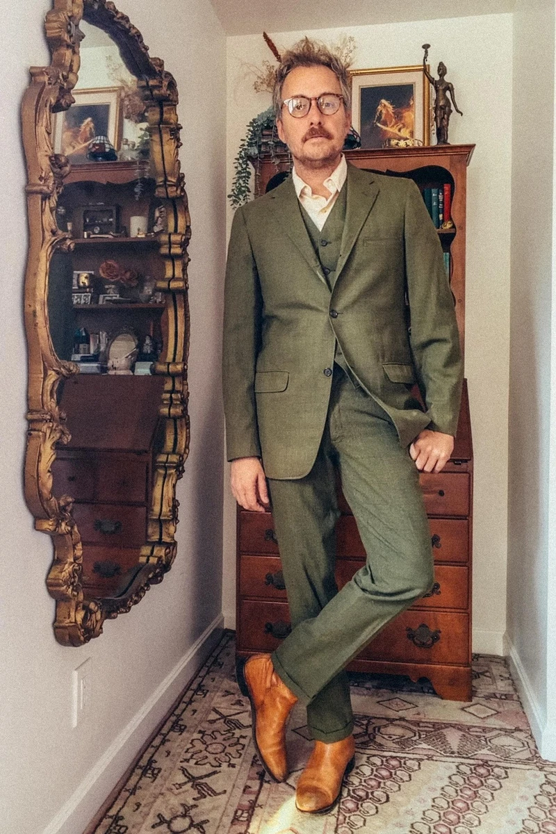 スーツ vintage JUN men three piece design suit Vercini Regal Executive Three-Piece Men's Suit SUITS Vercini