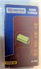 Interstate Pneumatics F7326-50 Brass Fitting Hose Ferrule 0.593 inch Inner x 1.0