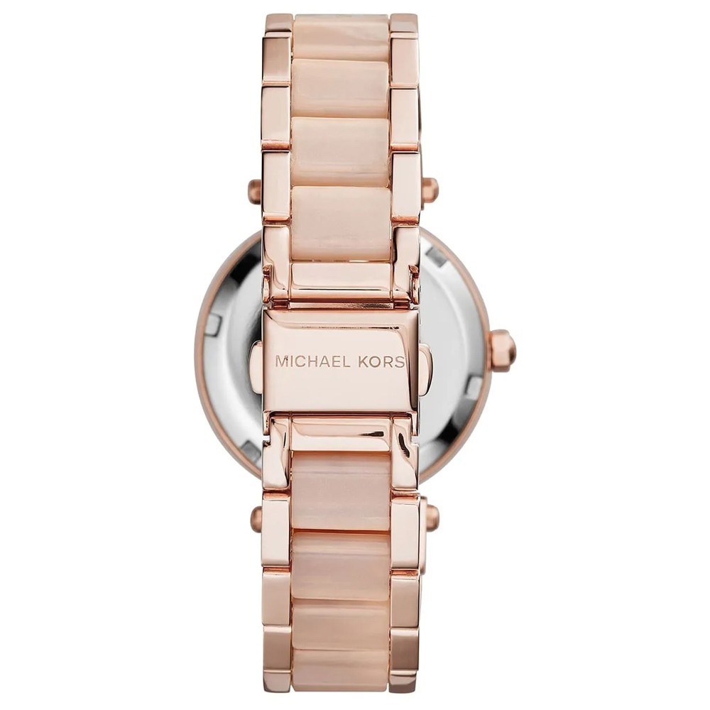 Michael Kors Mini Parker 33 mm Stainless Steel Case Women's Rose