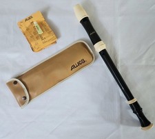 Vintage Aulos Recorder Model No. 209 Made In Japan With Org. Case Paper Work