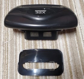 Sega 32X console w spacer, new power supply and link cables for Genesis 1, 2 & 3