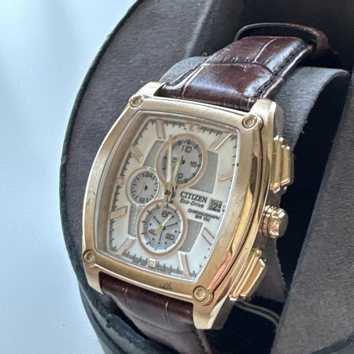 Orologio Uomo Citizen Cronografo Tono Oro WR100 Articolo n. CA0093-01A - Foto 5 di 24
