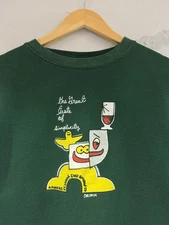 Vintage 2000’s Krooked Skateboards Sweatshirt Size Large Green Hook-Ups Skate T