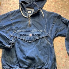 Karl Kani, Gr. L, Anorak Jeans Denim, Schlupfjacke