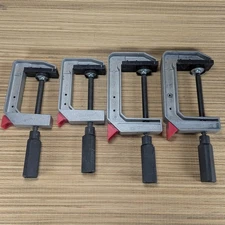 Set Of 4 Clamps Wolfcraft 3" & 4" Quick Release Adjust Clamps 3426 3424