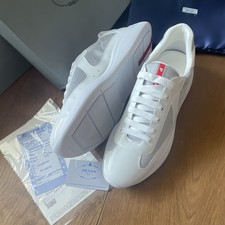 PRADA Herren Sneaker Low Top Weiß EU 45 atmu...