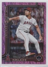 2025 Topps Series 2 Pink Holo Foil Yusei Kikuchi #592 im0