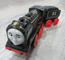 Hiro - Thomas Diecast Motorized Battery Operated Wooden Railway Train WORKS EUC