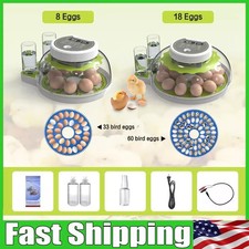 2025 New Fully Automatic Egg Hatcher 8-18 Egg Digital Poultry Hatcher