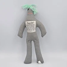Dammit Doll Blue Hair Black And White Stripes Stress Reliever Plush 