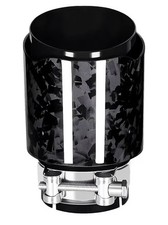 Bielpord 2.5-inch Inlet 3.14-inch Outlet Forging Car Exhaust Tips Glossy Black Bielpord 2.5-inch Inlet 3.14-inch Outlet Forging Car Exhaust Tips Glossy Black