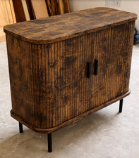 Rustic Storage Sideboard Vintage Industrial Style Side Cabinet 2 Door Cupboard