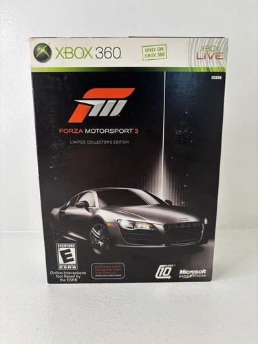 Forza Motorsport 3 Xbox 360 Limited Collectors Edition INCLUDES USB AND KEYCHAIN