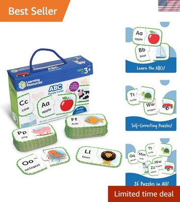 ABC Puzzle Cards, Kindergarten Readiness, Self Correcting Puzzles, Alphabet L...