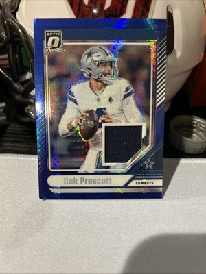 2024 Panini Optic Dak Prescott Blue Hyper Threads Patch #DTB-DPT