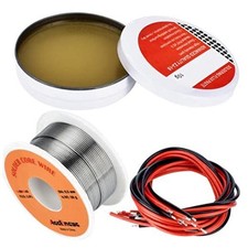 AccEncyc Solder Core Wire and Rosin Paste Flux Kit Tin Lead Rosin Core Solder