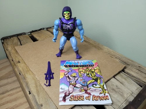 Battle Armor Skeletor 1984 He-Man Masters of the Universe Mattel Vintage w/comic
