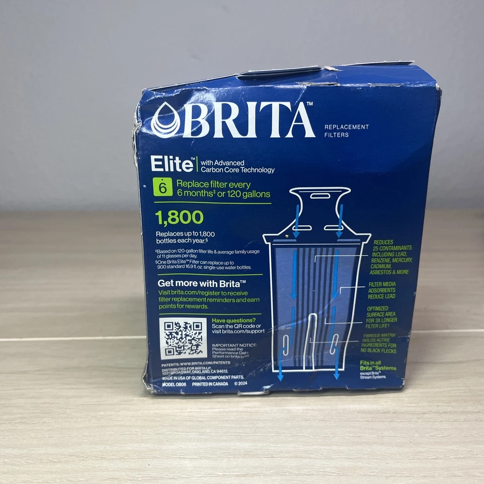 Brita Elite Replacement Water Filter for Pitchers and Dispensers, 2 Pack - Image 2 of 4