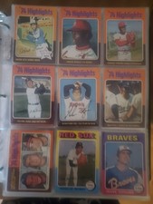 1975 TOPPS BASEBALL *COMPLETE CARD SET : AARON, RYAN, ROSE, BRETT, YOUNT NM/MT