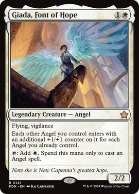 ~ Giada, Font of Hope ~ NM ~ Foundations ~ MTG ~