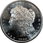 1880 S MORGAN DOLLAR CAMEO DMPL MS+++HUGE BLK MIRRORS! UNREAL CONTRAST #64666